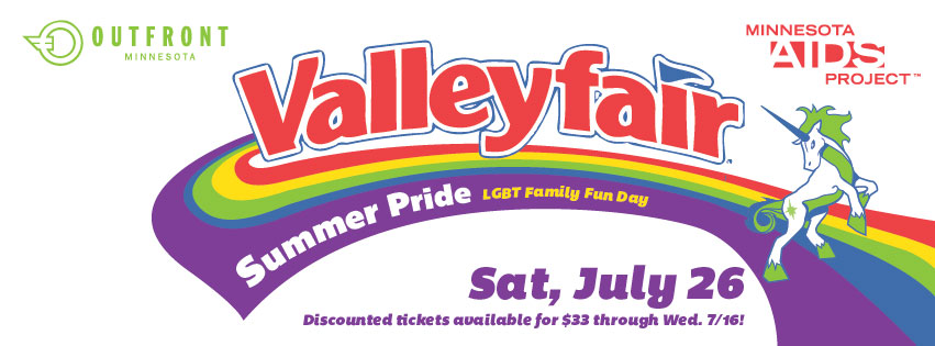 LGBTQ Family Fun Day at Valleyfair Rainbow and Unicorn